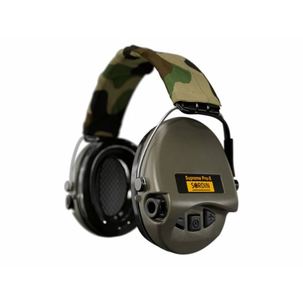 Gehörschützer (aktiv) Supreme Pro-X / Digital Grün / Kopfband Camo