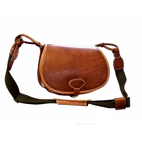 Echtleder-Jagdtasche, handmade