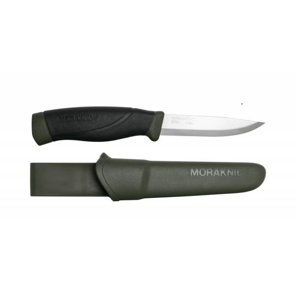 Mora-Messer mit Gut Grambow Label Jagdgrn