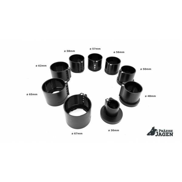 Przise-Jagen Klemmhlse fr Adapter 50 mm