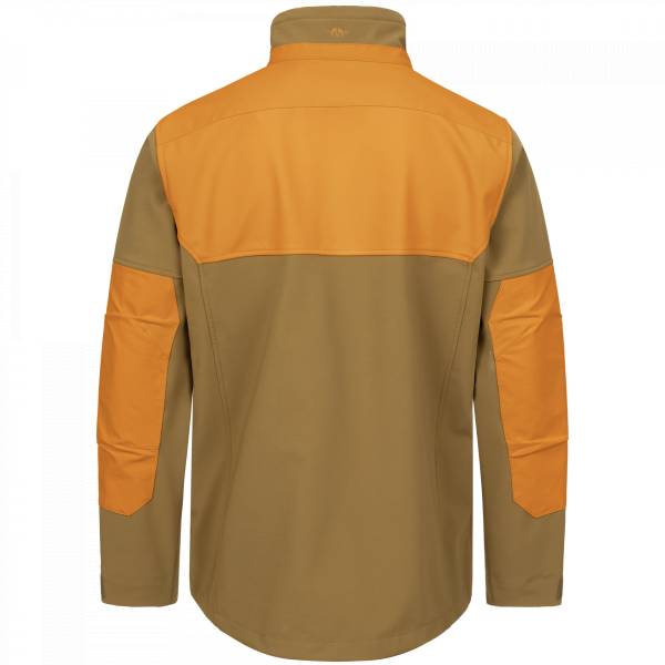 Softshell Jacke Tackle, Farbe Rubber Brown/Blaze Orange 3XL