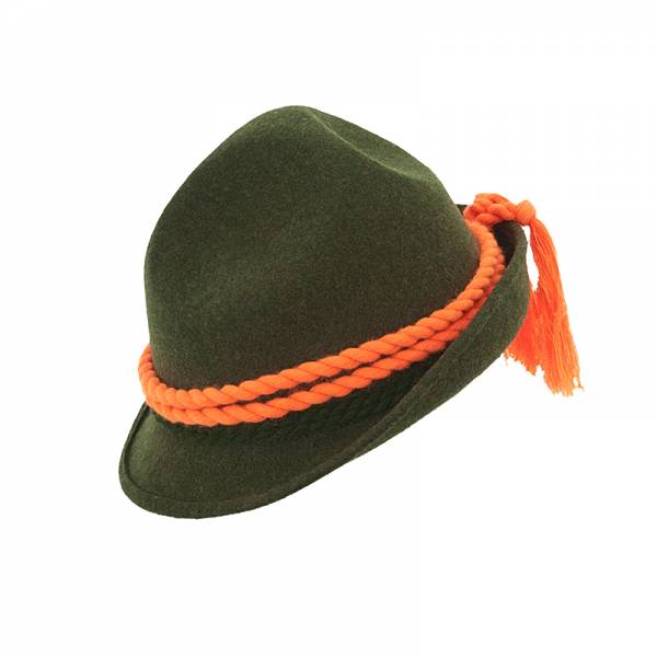 Dreispitz Hut mit Kordel, Farbe Oliv 59