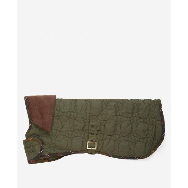 Barbour Hundemantel Bone Quilted, Farbe Olive XS