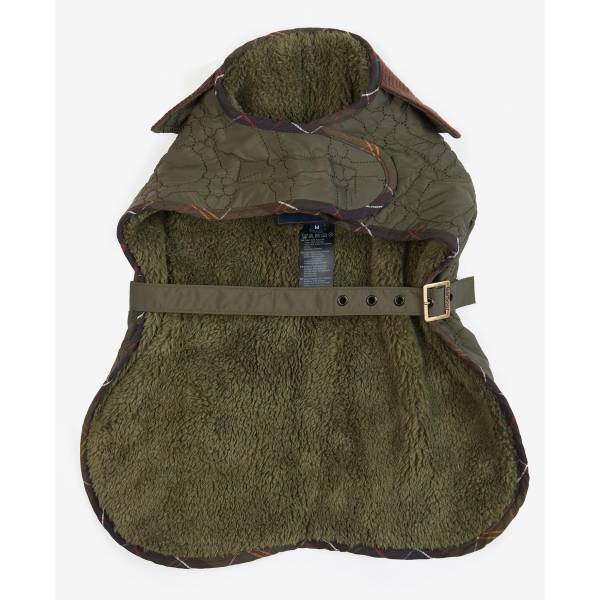 Barbour Hundemantel Bone Quilted, Farbe Olive XS