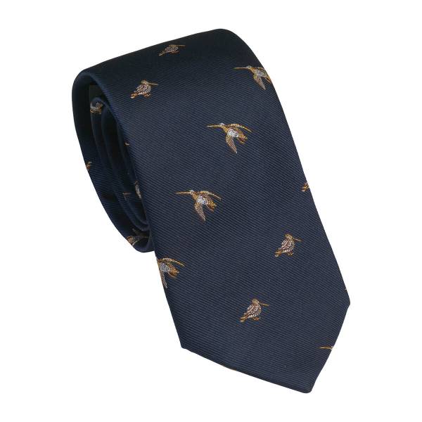 Laksen Krawatte, Motiv Waldschnepfe blau