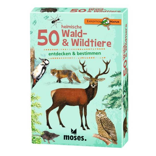Moses Kartenspiel 50 heimische Wald- & Wildtiere