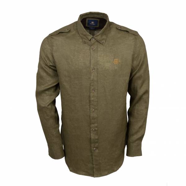 Rigby Leinen Hunting Shirt, Farbe Olive