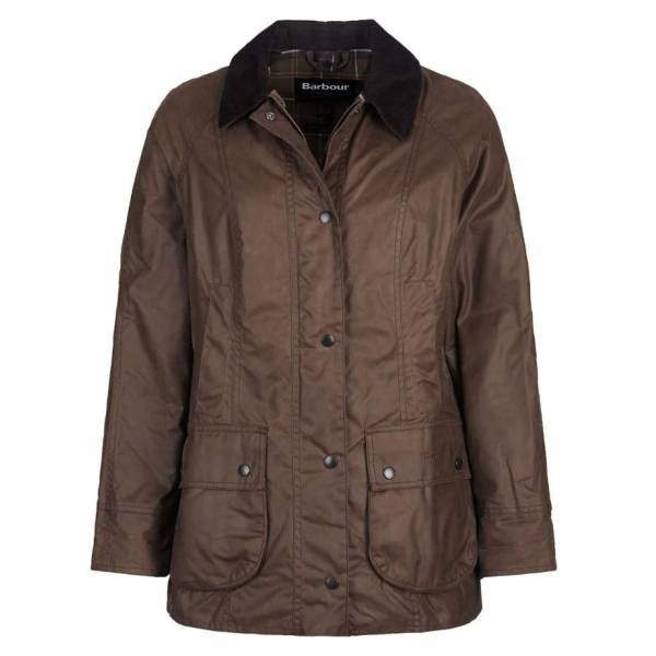 Barbour Damen Wachsjacke Beadnell, Farbe Bark 38