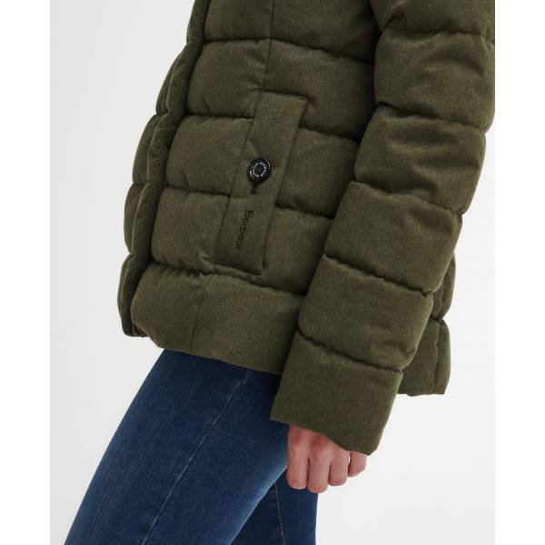 Barbour Damen Pufferjacke Camellia, Farbe Olive