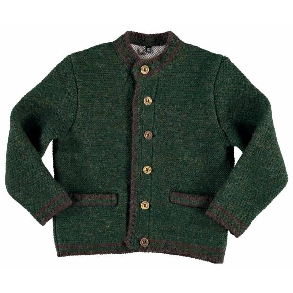 Gipfelstrmer Kinderstrickjacke, Farbe Olive 134/140