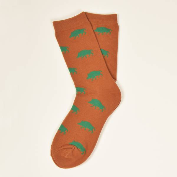 Braune Socken, Keiler in Grn 41-46