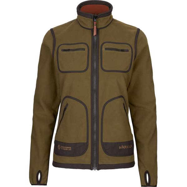 Hrkila Damen Fleecejacke Kamko Farbe Dark olive/Arabian spice L