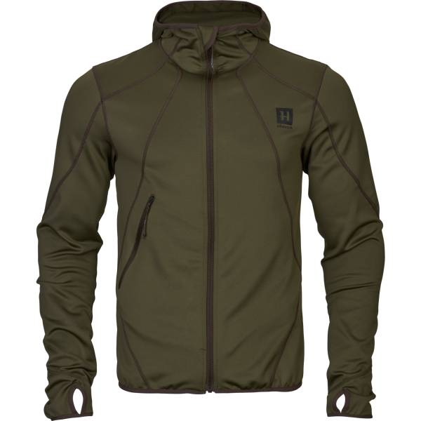 Hrkila Herren Fleece Kapuzenjacke Deerstalker Farbe Willow green L