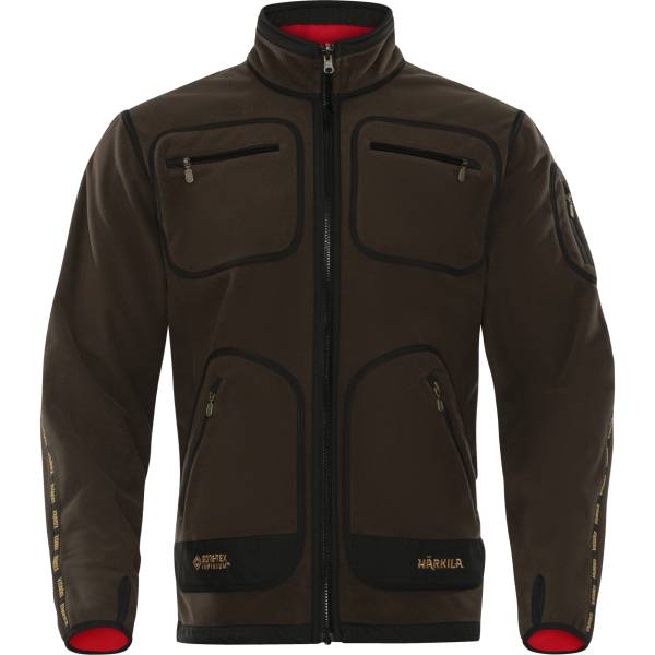 Hrkila Herren Fleecejacke Kamko, Farbe Brown/Red M