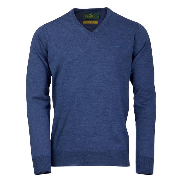 Laksen Sussex V Neck Corn Blue