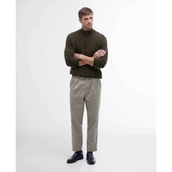 Barbour Holden Half Zip Olive