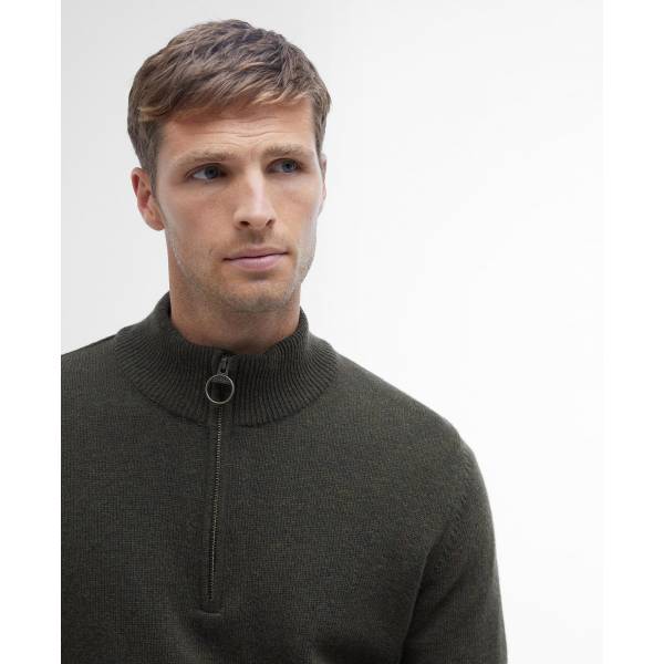 Barbour Holden Half Zip Olive XL