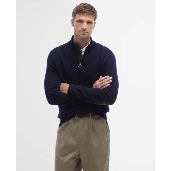 Barbour Holden Hal Zip Navy