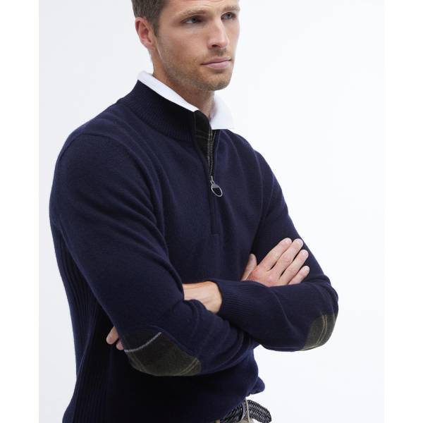 Barbour Holden Hal Zip Navy
