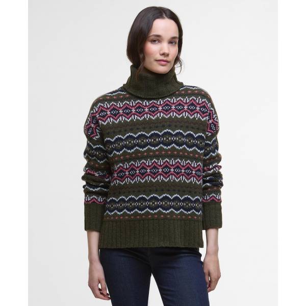 Barbour Helen Knit Olive Multi