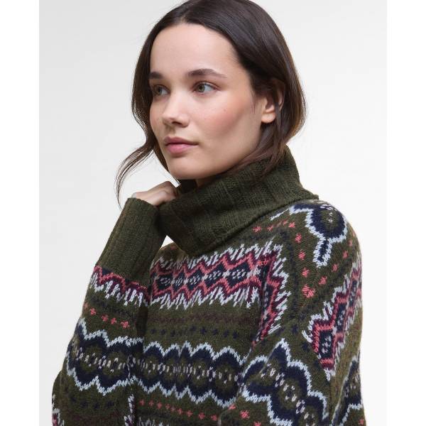 Barbour Helen Knit Olive Multi