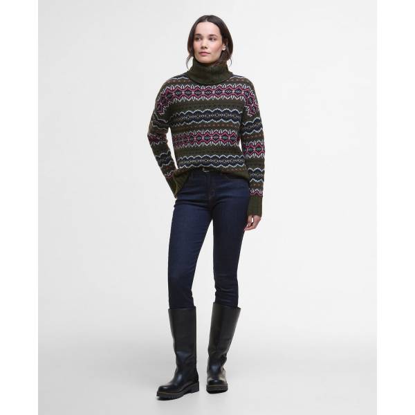 Barbour Helen Knit Olive Multi