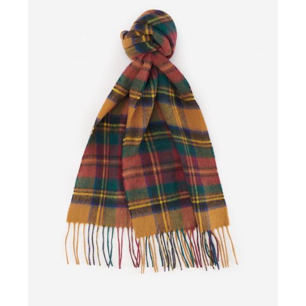 Barbour Scarf New Check Harvest Gold