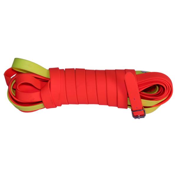 Biothane Schweiriemen 10 M Orange / Gelb