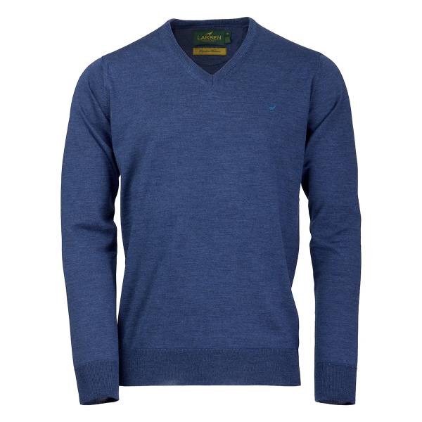 Laksen Sussex V Neck Corn Blue M