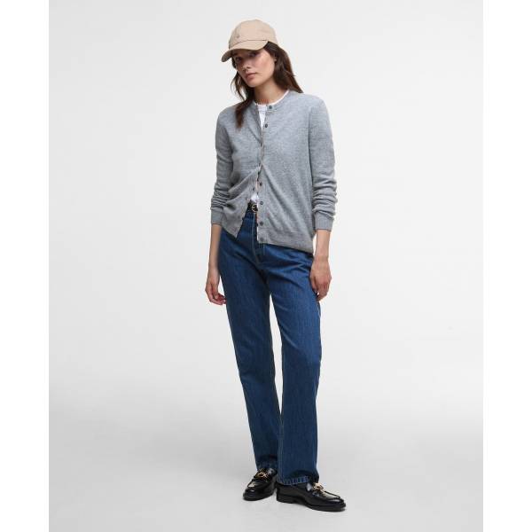Barbour Cardigan Pendle Grey Marl
