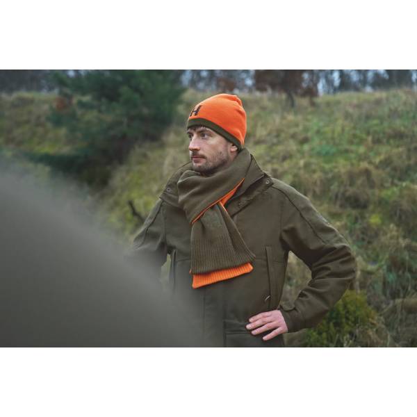 Hrkila reversible Beanie Willow Green/Orange ONE SIZE