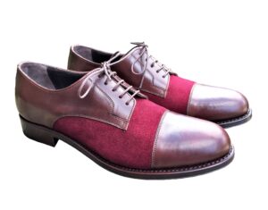 Rey Pavon Damen Halbschuh, Farbe Braun/Weinrot 35