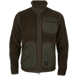Härkila Teddyfleecejacke Rurik, Farbe Shadow grey/Willow green 3XL