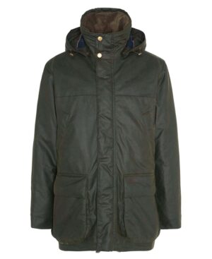 Barbour Herren Wachsjacke Bleaberry, Farbe Fern