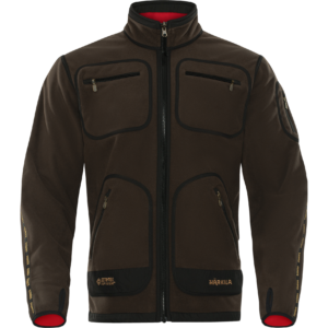 Härkila Herren Fleecejacke Kamko, Farbe Brown/Red