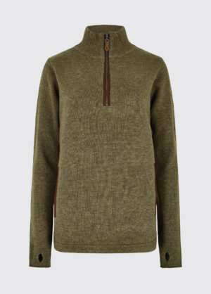 Dubarry Damen Zip-Pullover Morrisey, Farbe Dusky Green 44