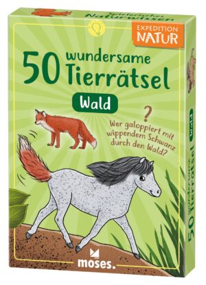 Dominicus Moses Kartenspiel 50 wundersame Tierrätsel - Wald