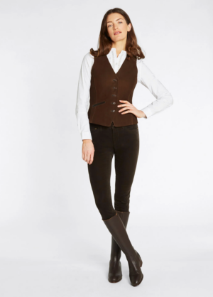 Dubarry Damen Lederweste Greville, Farbe Walnut 36