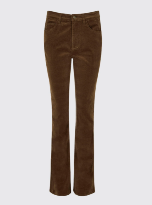 Dubarry Damen Cordhose Bootcut Elderflower, Farbe Mocha 34