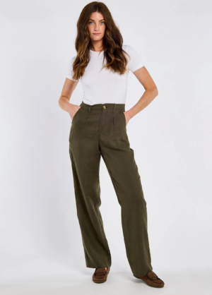 Dubarry Kelby Women’s Linen Trousers - Khaki