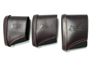 Mjoelner Hunting Schaftkappenverlängerung aus Leder, dunkelbraun Medium