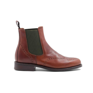 Rey Pavon Damen Schuh Botin Texas, Farbe Braun/Grün 40