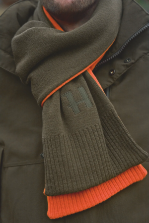 Härkila Reversible Schal Willow Green/Orange ONE SIZE