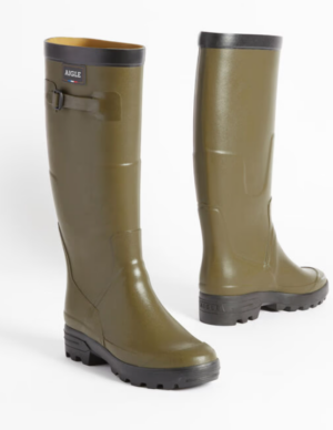 Aigle Herren Gummistiefel Benyl für breite Waden, Farbe Kaki