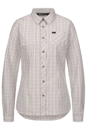 Blaser Damenbluse Juna oliv/beige kariert 38
