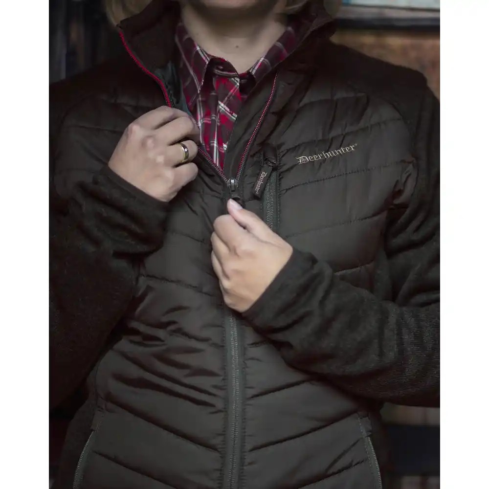 Deerhunter Lady Caroline Wattierte Jacke Brown Leaf – Bild 3